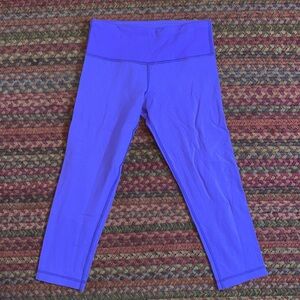 PURPLE CHEVRON LULULEMON CROP YOGA ATHLETIC LEGGINGS *PLAY PAIR*